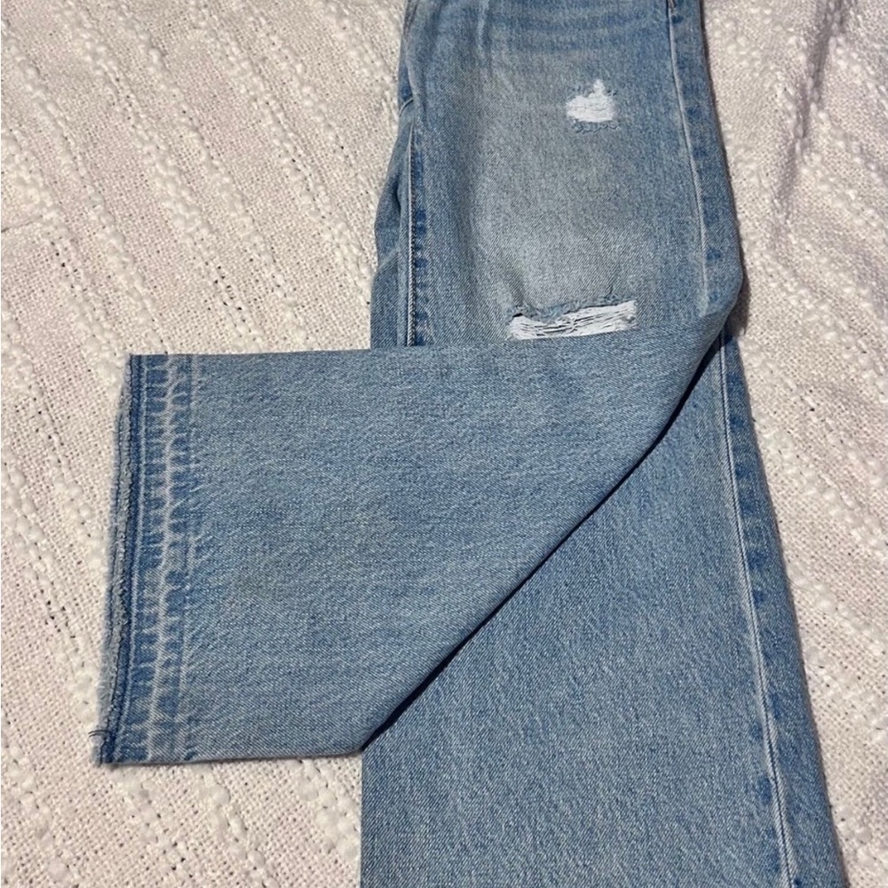 Old Navy Mid-Rise Baggy Light Blue Jeans